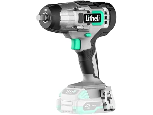 LiTHELi 20V Cordless Impact Wrench 1/2 inch