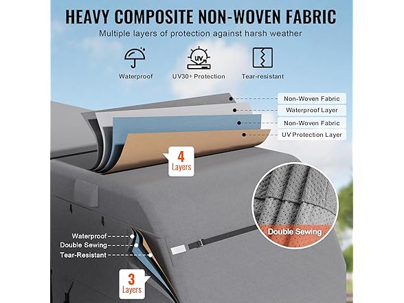 VEVOR Travel Trailer Cover, 22-24 ft RV Cove