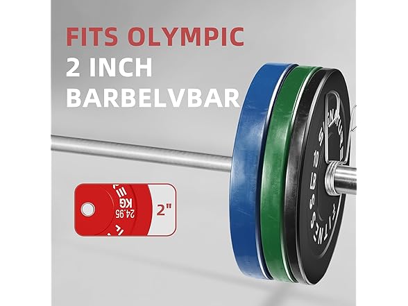 Signature Fitness Fitvids Weight Plates, 25lbs, Pair