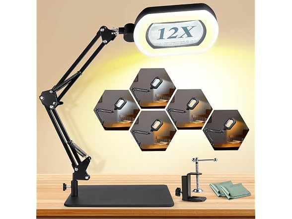 12X Square Magnifying Glass