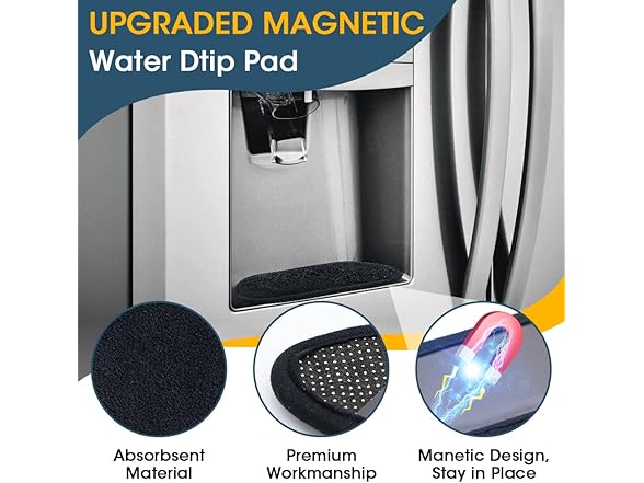 (4 Count) Magnetic Refrigerator Water Drip Trays