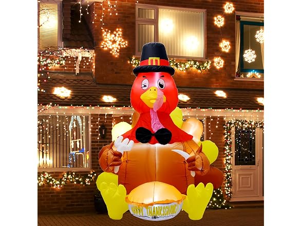 6' Inflatable Turkey Yard Decoration