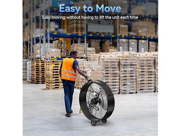 CCGIRU 13000 CFM 30" High Velocity Industrial Drum Fan, 3-Sp (Open Box)