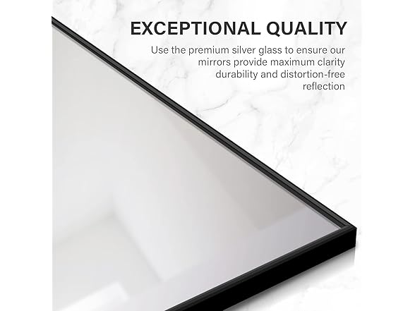 YSSOA Full Length Mirror Black 65"x22"
