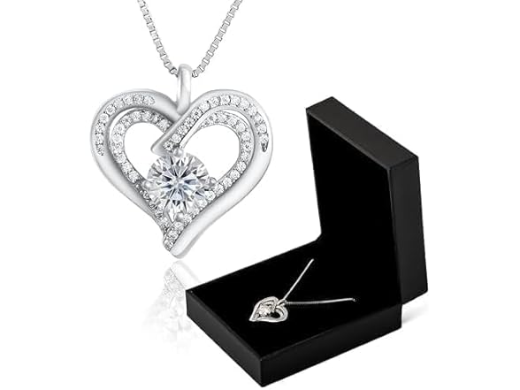 SUHAA 925 Sterling Heart Necklace Women