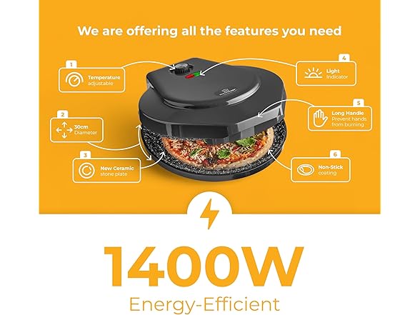 Mister Chef Countertop Pizza Maker