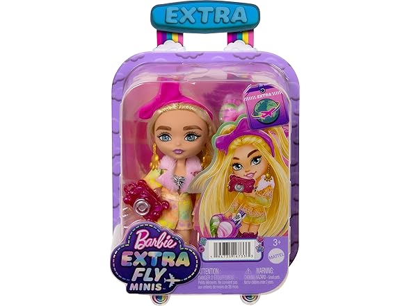 Barbie Fly Minis Travel Doll, Safari