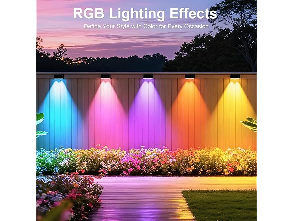 KIALUSH 16 Lights Smart Fence Lights