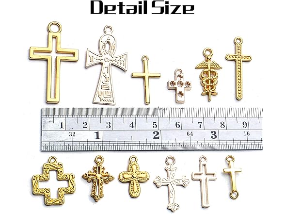 BronaGrand Golden Cross Charms Assorted