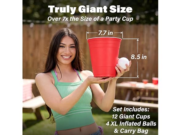 GoPong Giant Yard Pong Outdoor Game