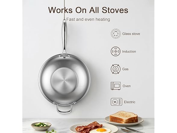 Uven Traoqq Hybrid Stainless Steel Wok