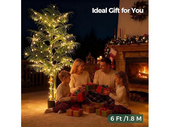 NOVAROOT Artificial Golden Cane Palm Tree