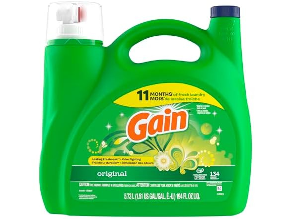 Gain, Liquid Laundry Detergent Original Scent, 194 Fl Oz