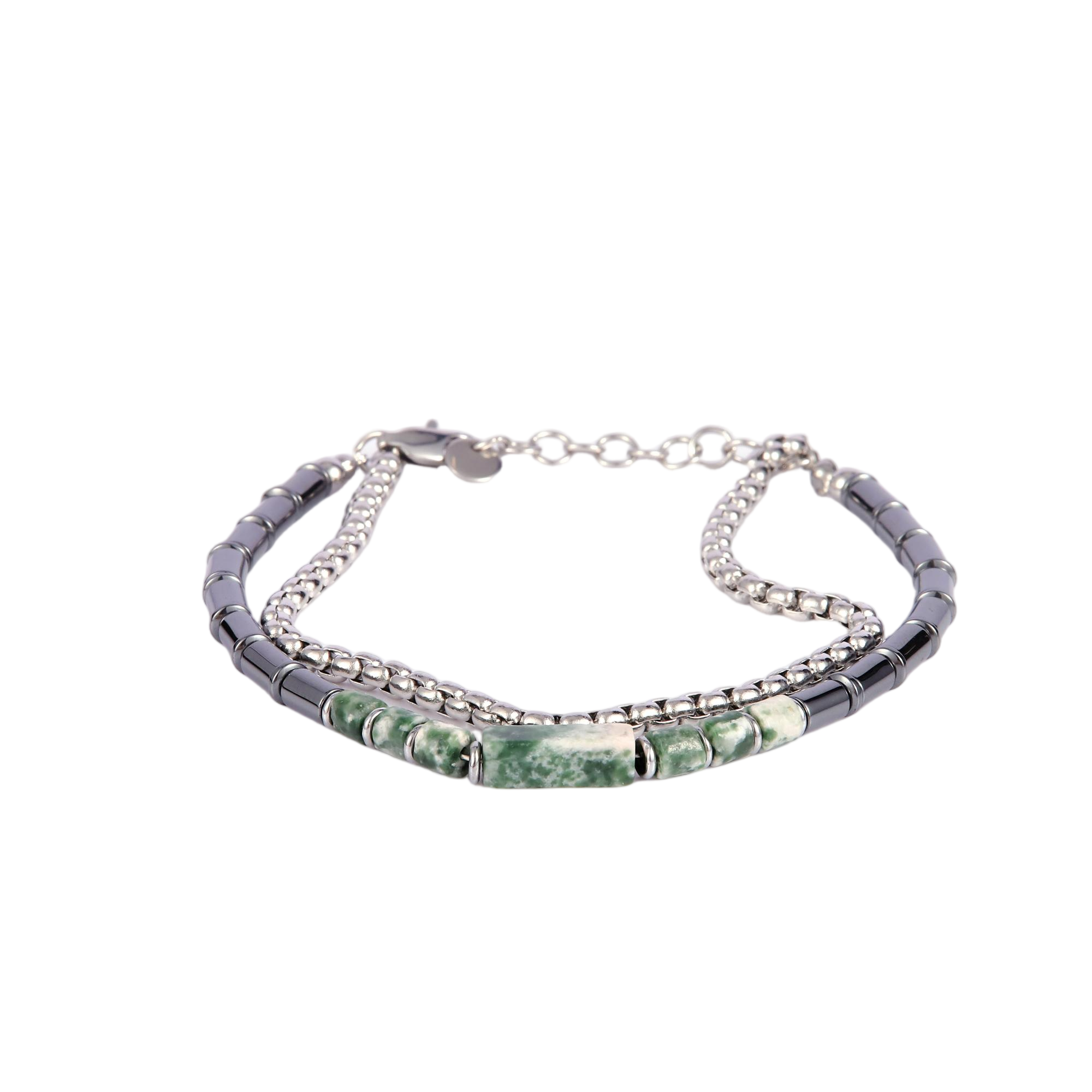 Mens Hematite Bead Bracelet - Gallery 16