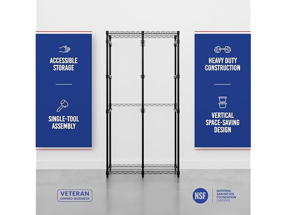 SafeRacks NSF Bin Storage Rack for 12 Gallon Storage Totes