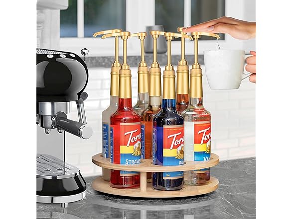 Coffee Syrup Organizer and Holder
