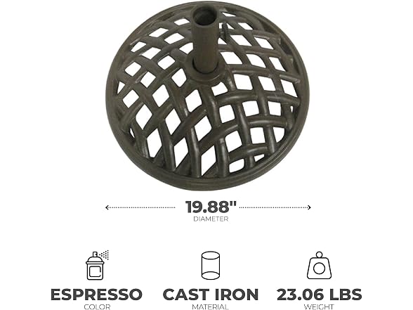Four Seasons Courtyard Brookfield 19" Round Base