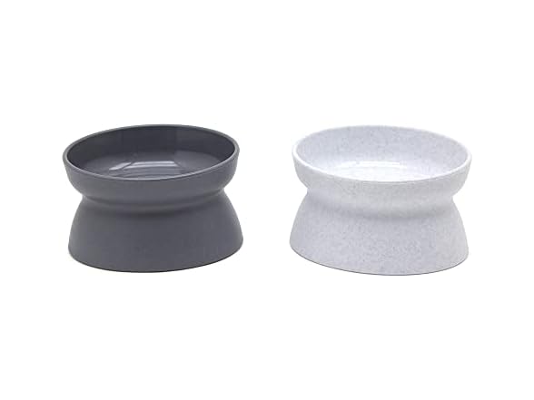 Kitty City Raised Cat Bowls, 2pk