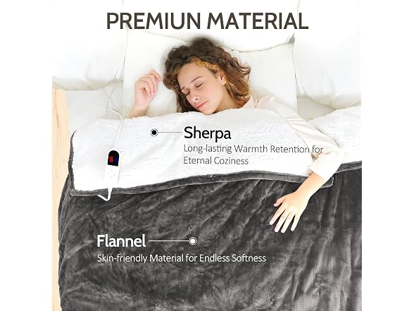 HOW'S MY HOUSE Heated Blanket 62"x84