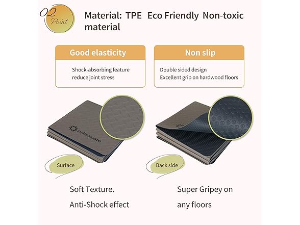 Primasole TPE Folding yoga mat