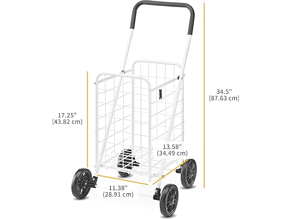 Whitmor Folding Utility Shopping Cart