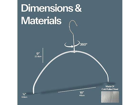 Non-Slip Space-Saving Clothes Hanger Set of 20, Latte
