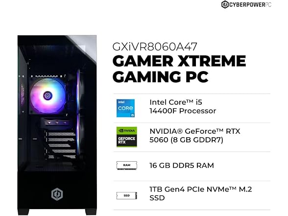 CyberPowerPC (i5-14400F, RTX 5060)