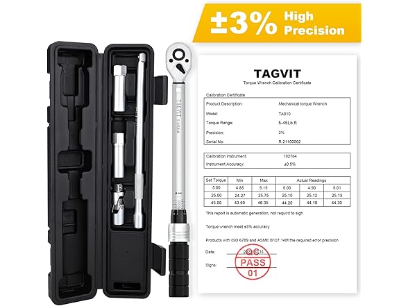 3/8 Inch Drive Click Torque Wrench Set