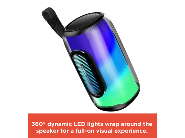 RadioShack 10W Wireless Bluetooth Speaker with 360 Lighting