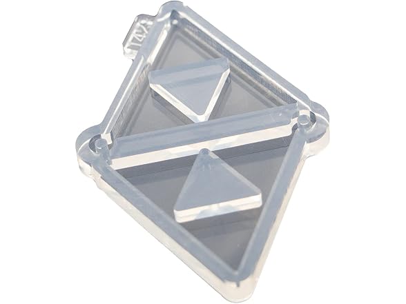 Shiny Glossy Triangle Earring Resin Mold Silicone 