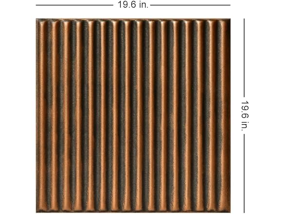 Corrugated Ceiling Tile, 96 Pack