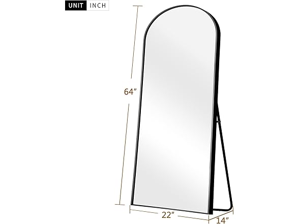 PexFix Arched Full Length Mirror Floor Full Body