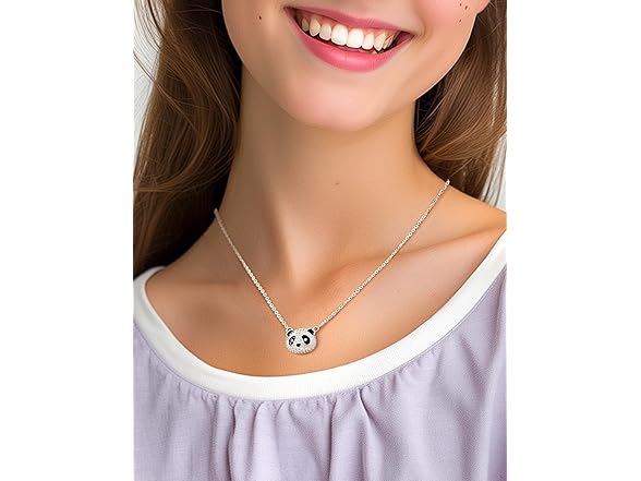 Just Being Silver Panda Charm