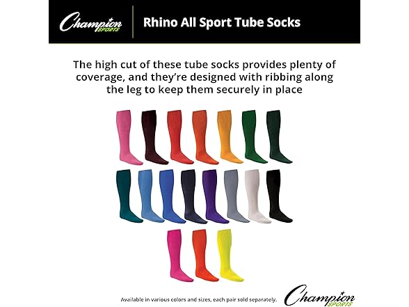 Champion Rhino Sport Socks L Neon Orange