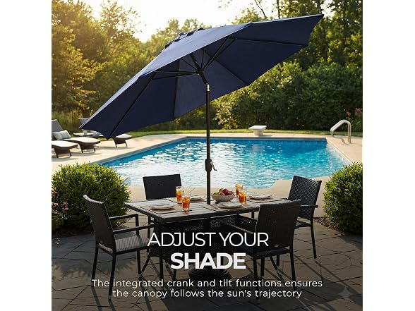 Four Seasons Courtyard 9-Foot Umbrella for Outdoor Table