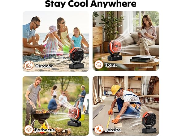 COZII 20000mAh Rechargeable Fan 70H