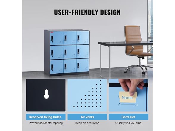 VEVOR Metal Locker for Employees, 9