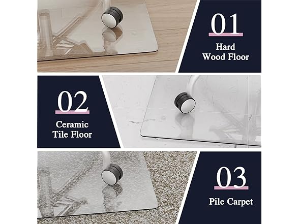 MIRUO Office Chair Mat for Carpet