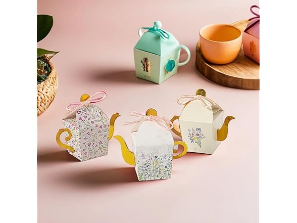 PAPER TEA CUP TREAT BOXES