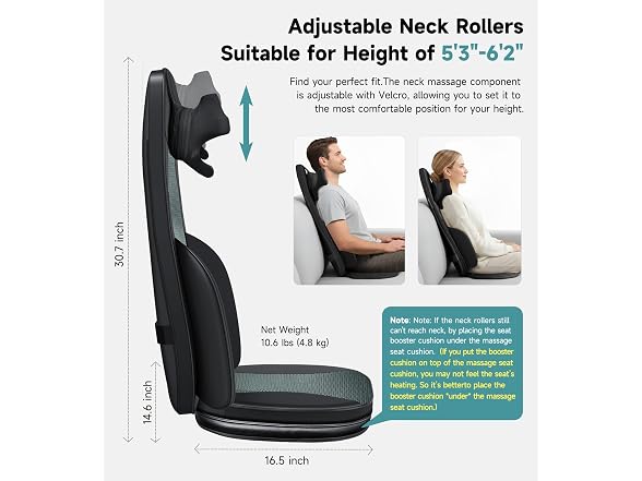 Flekzo Shiatsu Back Massager Chair Pa 2