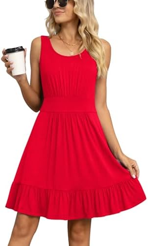Women's Casual Pleated Beach Dresses