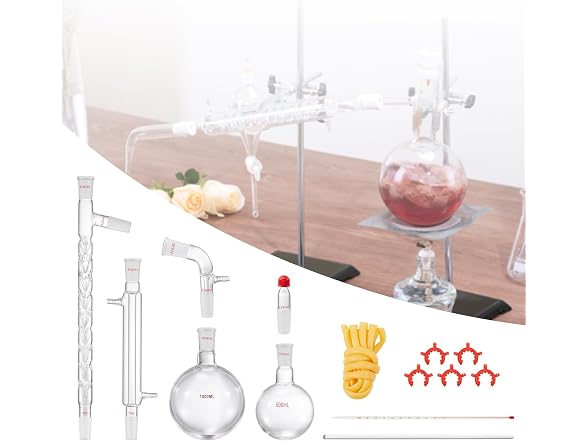 VEVOR Lab Distillation Kit, 3.3 Boro