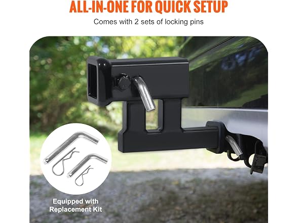 Hitch Adapter, 1-1/4" to 2" Receiver Hitch