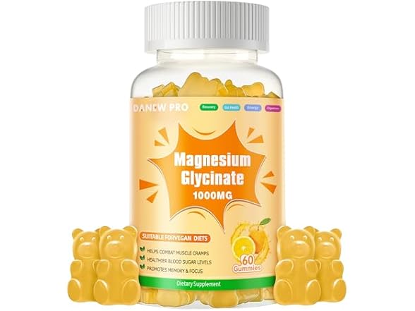 Magnesium Glycinate Gummies 60 Orange Gummies