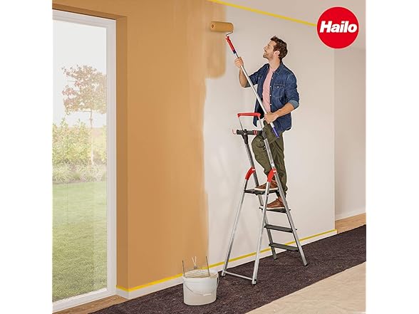 Hailo L100 TopLine aluminium stepladder, 5 step