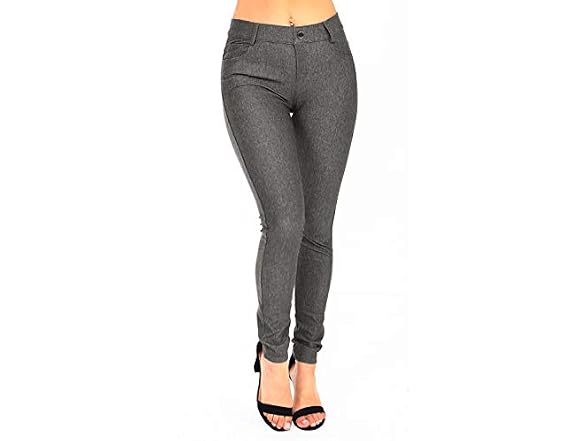 Yelete Women (M) Basic Five Pocket Stretch Pants