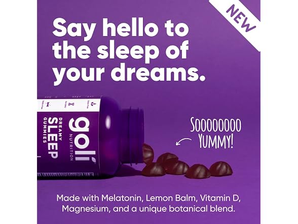 Goli Dreamy Sleep Gummy 180 Count Melatonin