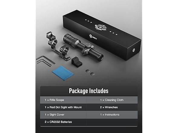 PINTY 1-6x24 FFP LPVO Rifle Scope Set