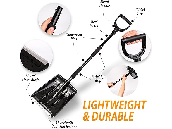 Zone Tech SN0028-2 3in1 Snow Brush Kit 2pk
