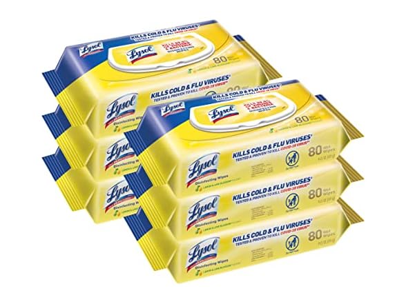 Lysol Disinfectant Handi-Pack Wipes, Disinfecting Antibacterial Cleaning Wipes